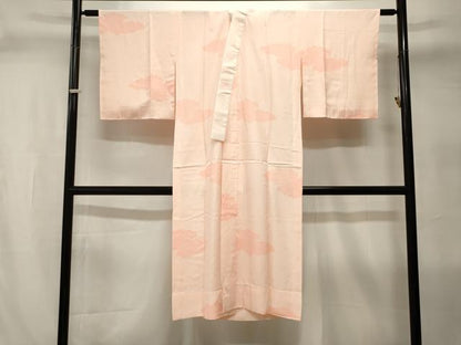 平和屋着物■長襦袢　無双仕立て　雲取り小紋柄　正絹　逸品　CABI8016ev