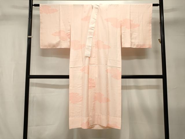平和屋着物■長襦袢　無双仕立て　雲取り小紋柄　正絹　逸品　CABI8016ev