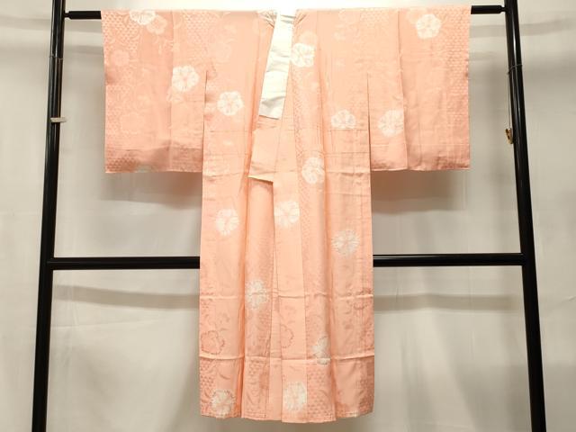 平和屋着物■長襦袢　無双仕立て　絞り　鱗枝花文　正絹　逸品　CABI8017ev