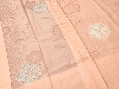平和屋着物■長襦袢　無双仕立て　絞り　鱗枝花文　正絹　逸品　CABI8017ev