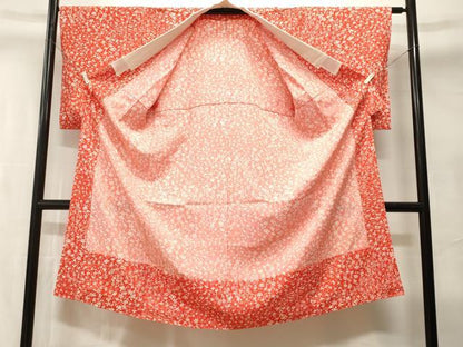 平和屋着物■長襦袢　無双仕立て　花唐草文　正絹　逸品　CABI8018ev