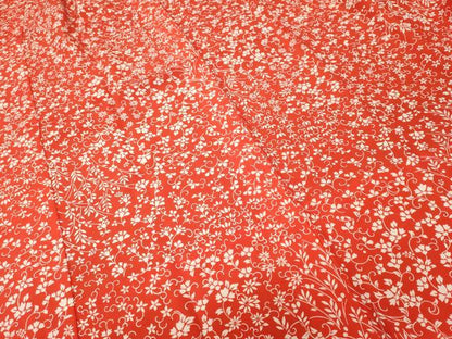 平和屋着物■長襦袢　無双仕立て　花唐草文　正絹　逸品　CABI8018ev