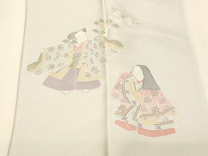 平和屋着物■長襦袢　袷　童子遊び　暈し染め　正絹　逸品　CABI8021ev
