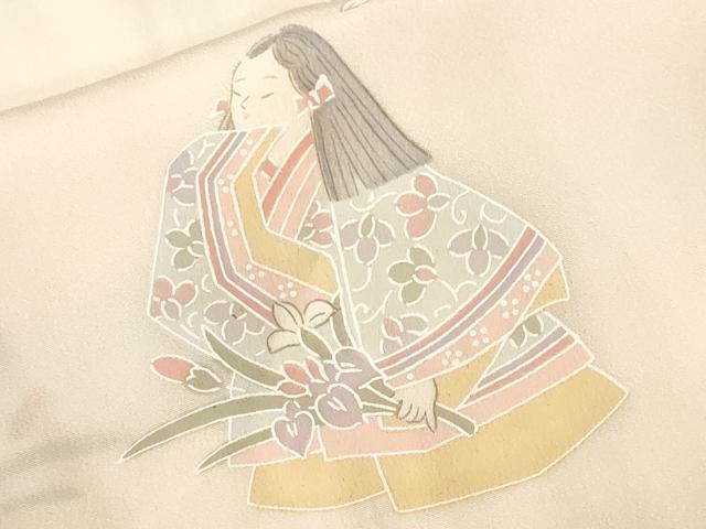 平和屋着物■長襦袢　袷　童子遊び　暈し染め　正絹　逸品　CABI8021ev