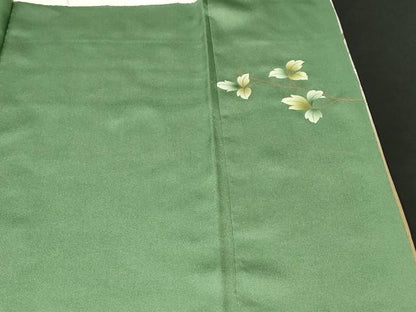 平和屋着物■訪問着　枝花文　暈し染め　金彩　さが美扱い　正絹　逸品　CABI8024ev