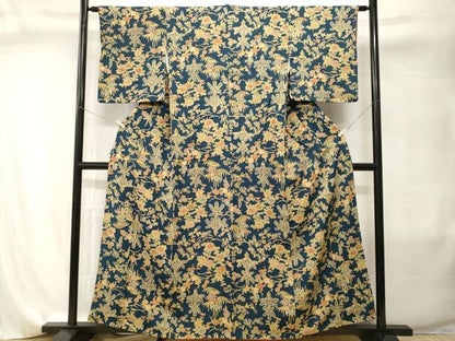 平和屋着物■上質な小紋　松竹梅花文　正絹　逸品　CABI8026ev
