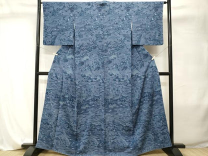 平和屋着物●前田仁仙　仁仙更紗　訪問着　枝花文　正絹　逸品　CABI8029ev