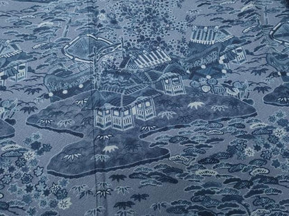 平和屋着物●前田仁仙　仁仙更紗　訪問着　枝花文　正絹　逸品　CABI8029ev