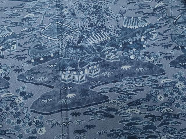 平和屋着物●前田仁仙　仁仙更紗　訪問着　枝花文　正絹　逸品　CABI8029ev