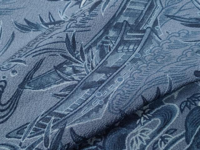 平和屋着物●前田仁仙　仁仙更紗　訪問着　枝花文　正絹　逸品　CABI8029ev