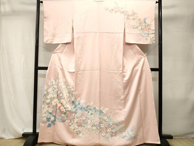 平和屋着物■訪問着　花籠文　暈し染め　正絹　逸品　CABI8033ev