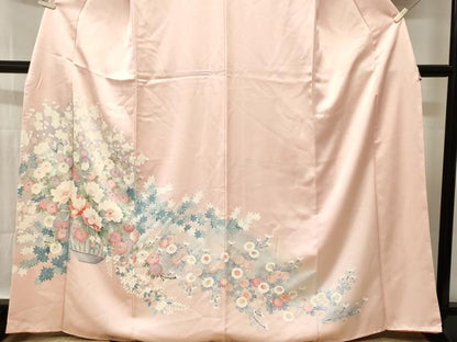 平和屋着物■訪問着　花籠文　暈し染め　正絹　逸品　CABI8033ev