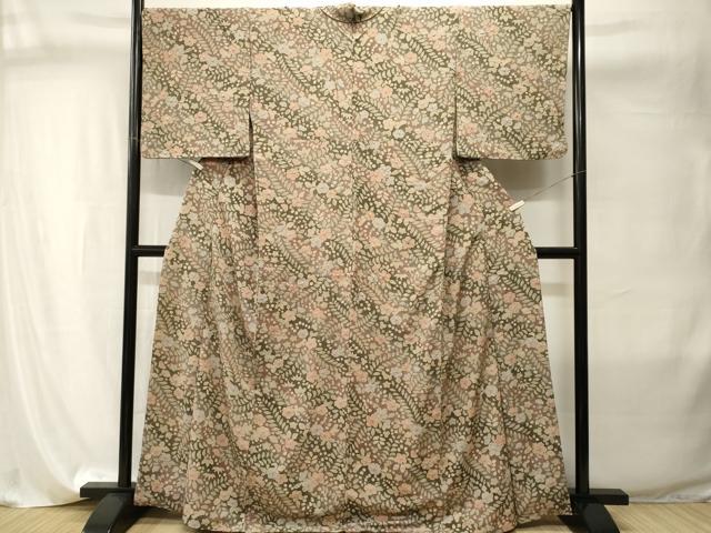 平和屋着物■上質な小紋　絞り　辻が花　暈し染め　正絹　逸品　CABI8036ev