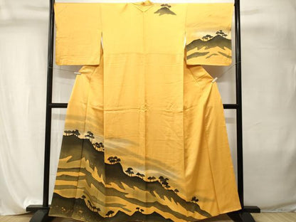 平和屋着物■訪問着　遠山樹林文　暈し染め　正絹　逸品　CABI8039ev