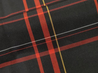 平和屋着物■本場縞大島紬　格子柄　ロング丈　正絹　逸品　CABI8041ev