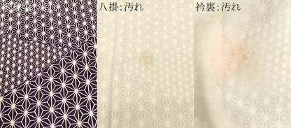 平和屋着物■上質な小紋　切嵌麻の葉文　正絹　逸品　CABI8042ev