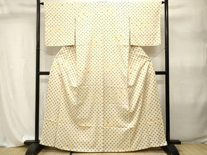 平和屋着物■上質な小紋　梅菱文　正絹　逸品　CABI8047ev