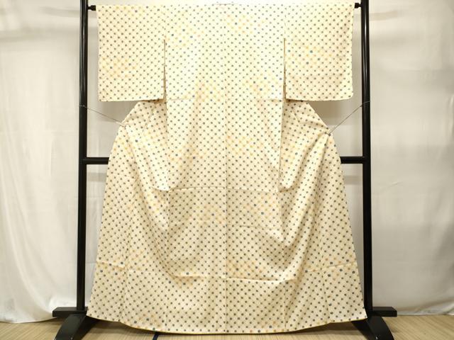 平和屋着物■上質な小紋　梅菱文　正絹　逸品　CABI8047ev