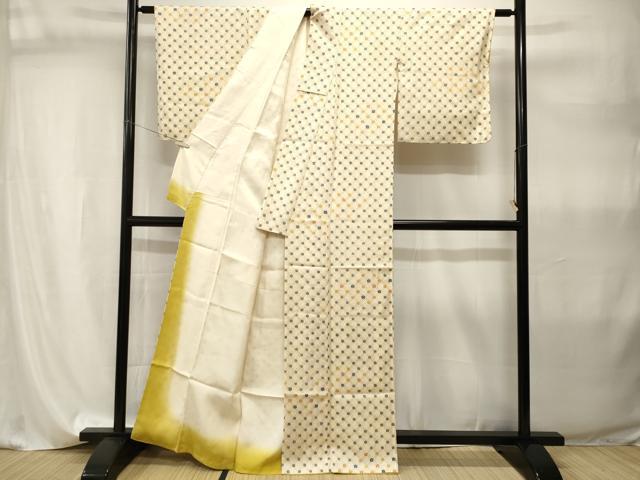 平和屋着物■上質な小紋　梅菱文　正絹　逸品　CABI8047ev