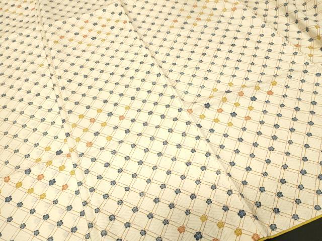 平和屋着物■上質な小紋　梅菱文　正絹　逸品　CABI8047ev