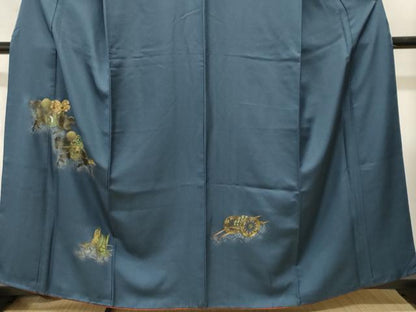 平和屋着物■訪問着　動物人物文　金彩　正絹　逸品　CABI8056ev