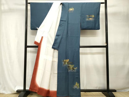 平和屋着物■訪問着　動物人物文　金彩　正絹　逸品　CABI8056ev