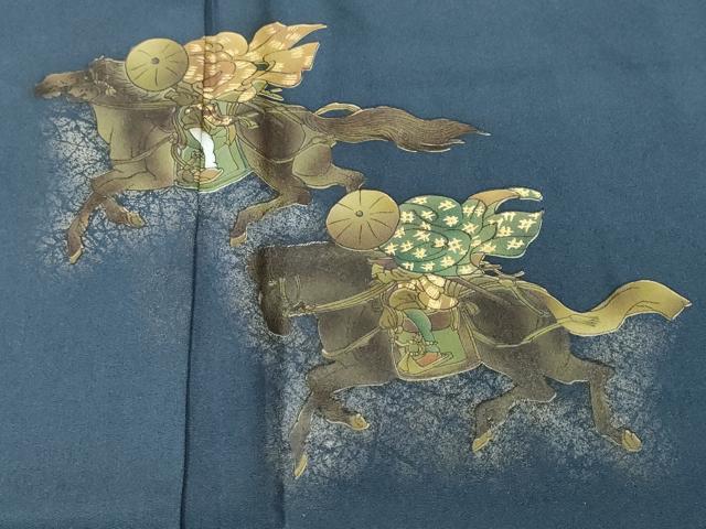 平和屋着物■訪問着　動物人物文　金彩　正絹　逸品　CABI8056ev
