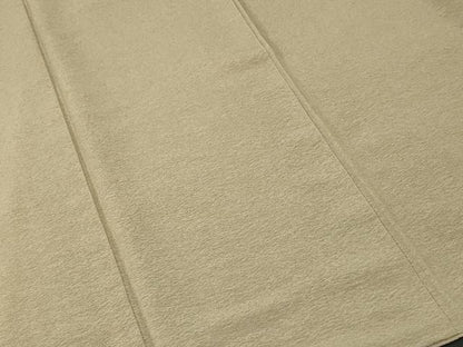平和屋着物■上質な色無地　霞地紋　柳茶色　正絹　逸品　CABI8063ev