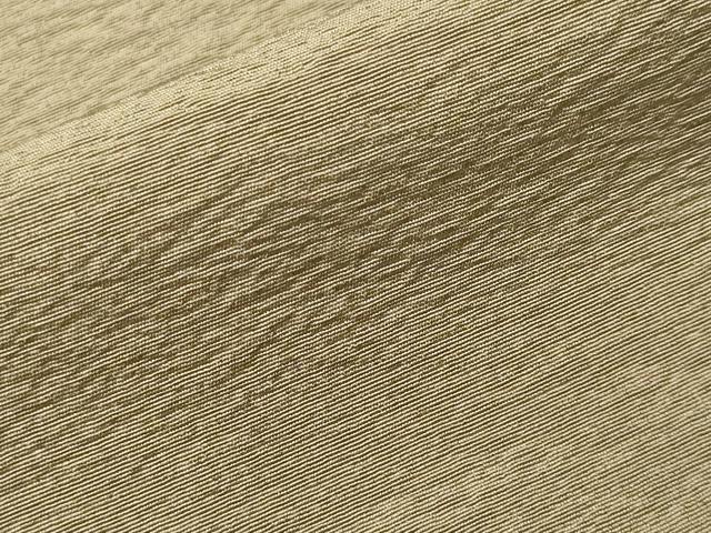 平和屋着物■上質な色無地　霞地紋　柳茶色　正絹　逸品　CABI8063ev