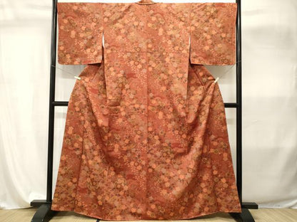 平和屋着物■上質な小紋　辻が花　金彩　正絹　逸品　CABI8076ev