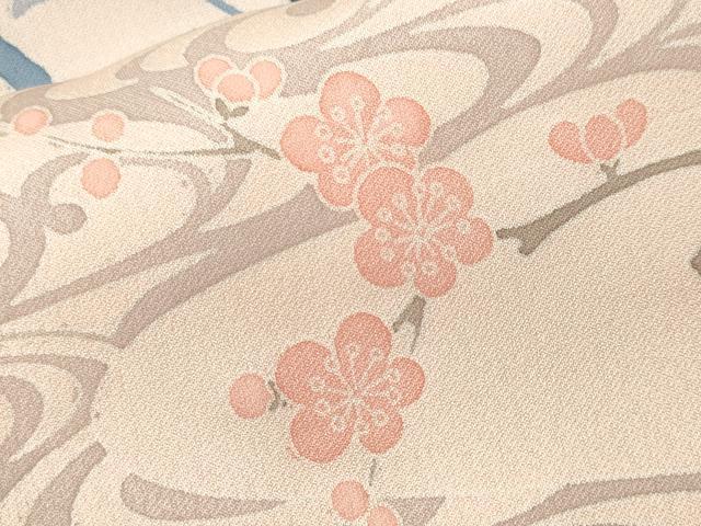 平和屋着物■訪問着　流水枝花文　暈し染め　正絹　逸品　CABI8090ev