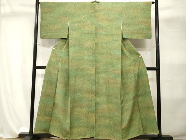 平和屋着物■上質な小紋　霰文　暈し染め正絹　逸品　CABI8093ev