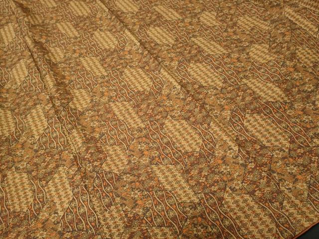 平和屋着物■上質な小紋　切嵌鳳凰花文　正絹　逸品　CABI8094ev