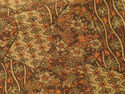 平和屋着物■上質な小紋　切嵌鳳凰花文　正絹　逸品　CABI8094ev