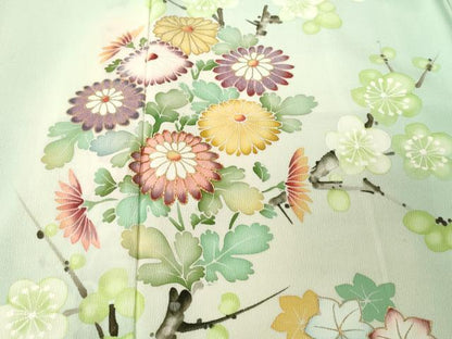 平和屋着物■訪問着　駒刺繍　枝梅花松文　暈し染め　金彩　正絹　逸品　CABI8102ev