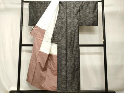 平和屋着物■本場大島紬　亀甲花文　正絹　逸品　CABI8103ev