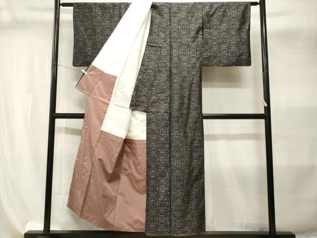 平和屋着物■本場大島紬　亀甲花文　正絹　逸品　CABI8103ev
