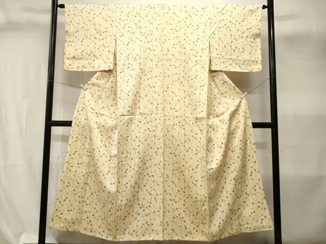 平和屋着物■上質な小紋　よろけ縞　萩文　正絹　逸品　CABI8104ev