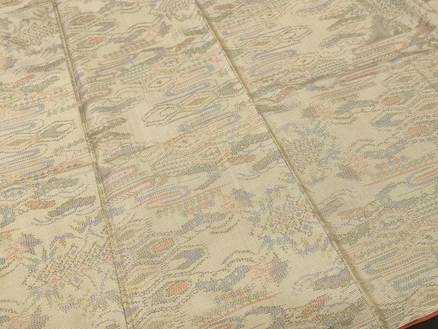 平和屋着物■本場大島紬　7マルキ　幾何学松文　正絹　逸品　CABI8116ev