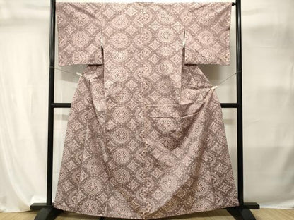 平和屋着物■上質な紬　菊唐草文　正絹　逸品　CABI8120ev