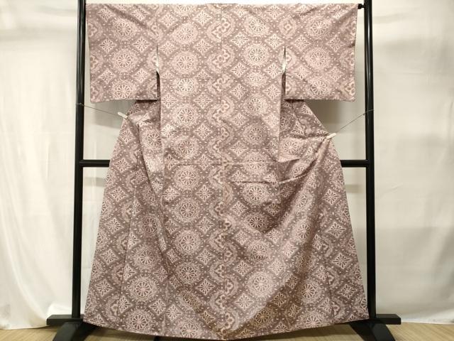 平和屋着物■上質な紬　菊唐草文　正絹　逸品　CABI8120ev