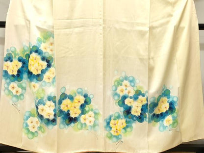 平和屋着物■上質な小紋　草花文　暈し染め　金彩　正絹　逸品　CABI8137ev