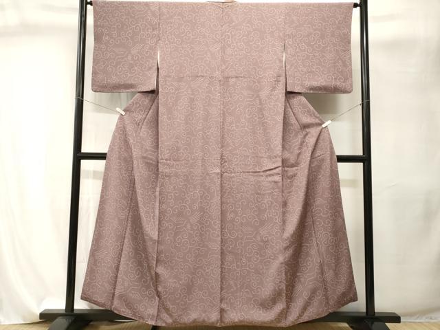 平和屋着物■上質な小紋　花唐草飛鳥文　正絹　逸品　CABI8148ev
