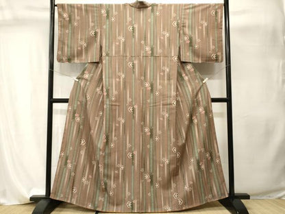 平和屋着物■小紋　舞桜間道　暈し染め　胴抜き仕立て　洗える着物　CABI8154ev
