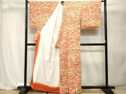 平和屋着物■小紋　型染め　松竹梅御所解文　暈し染め　洗える着物　CABI8156ev