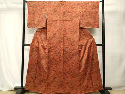 平和屋着物■上質な小紋　辻が花　正絹　逸品　CABI8157ev