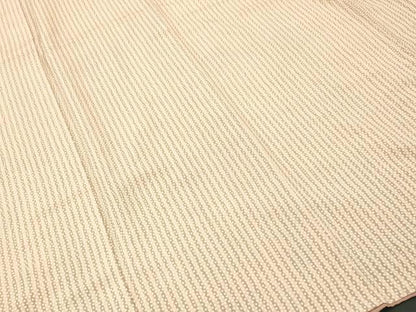 平和屋着物■上質な小紋　縞　霰文　鬼しぼ縮緬　正絹　逸品　CABI8158ev