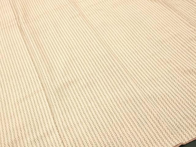 平和屋着物■上質な小紋　縞　霰文　鬼しぼ縮緬　正絹　逸品　CABI8158ev