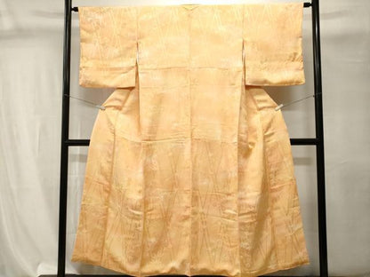 平和屋着物■上質な小紋　笹竹梅飛鶴文　暈し染め　正絹　逸品　CABI8165ev