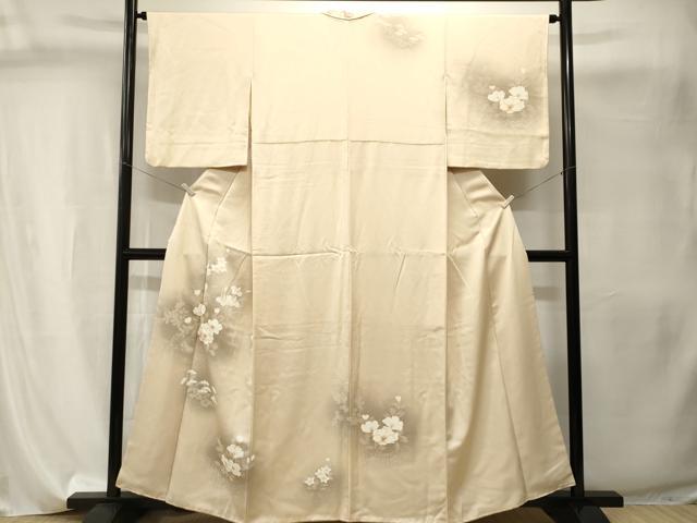 平和屋着物■訪問着　草花文　暈し染め　金彩　正絹　逸品　CABI8173ev